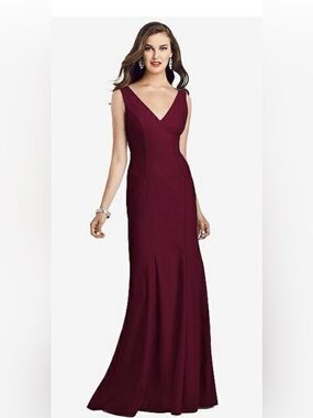 Dessy Collection By Vivian Diamond Plus Womens Knit Open Back Evening Dress 3060